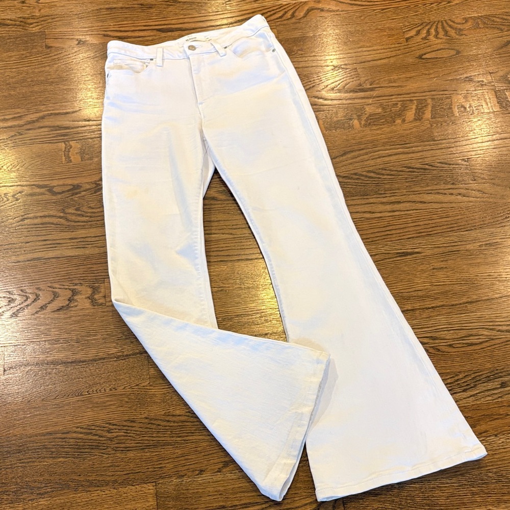 Hudson Holly Flare Women's White Bootcut Jeans, 28